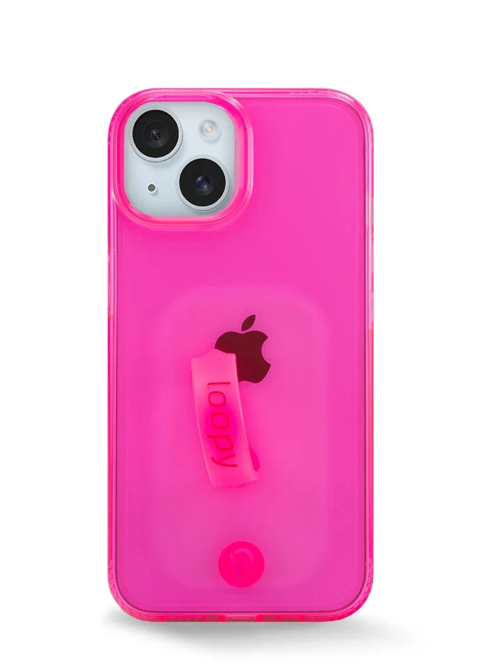 Clear Neon Pink